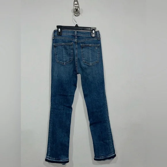 Rag & Bone Hana High-Rise Ankle Straight Jeans in Croyden Size 24 - Picture 3 of 4